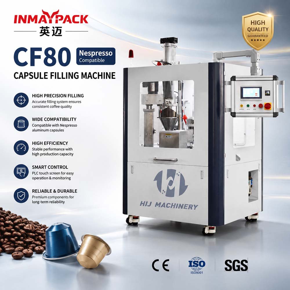 CF80 Nespresso compatible capsule filling machine