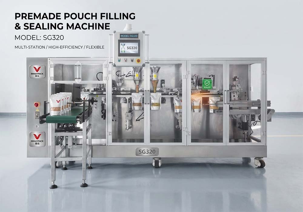Premade pouch packing machine category - SG320 premade pouch filling and sealing machine by INMAYPACK